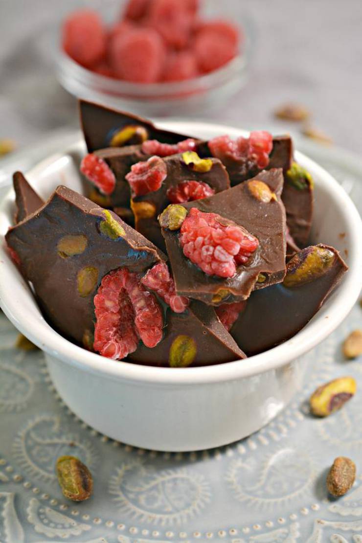 Keto Candy! BEST Low Carb Keto Raspberry Pistachio Chocolate Bark Idea – Quick & Easy Ketogenic Diet Recipe – Completely Keto Friendly – Gluten Free – Sugar Free