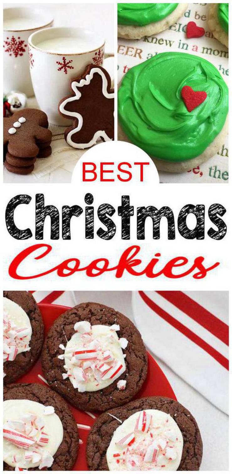 75 Christmas Cookies - Best - Easy Christmas Cookie Recipes - Decorated - Traditional - Sugar and More - Great for Desserts - Exchanges - Gifts - Santa