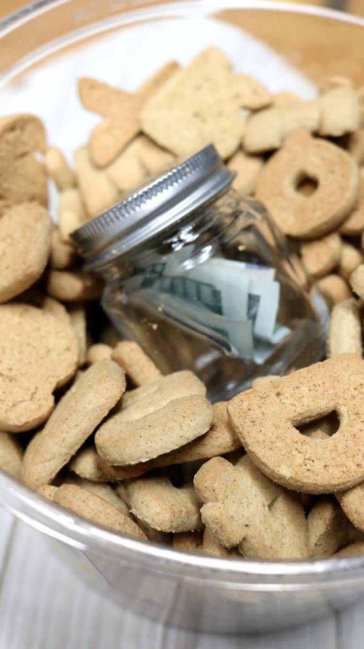DIY Hidden Money Gift Jar Idea - Edible Cookie Presents With Hidden Surprise