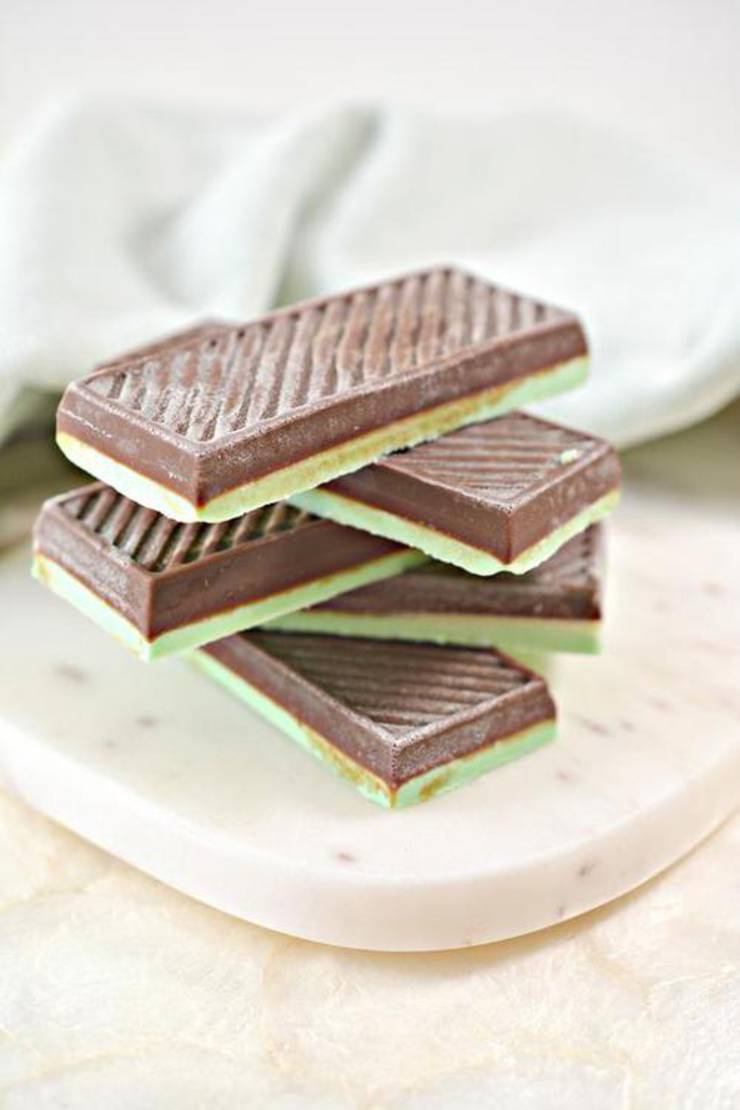 Keto Chocolate Mint Candy Bars