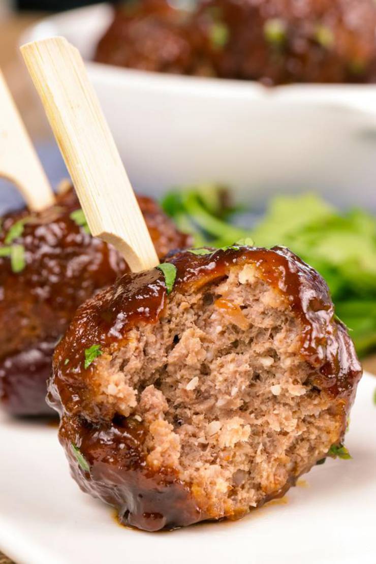 BEST Keto Meatballs - EASY Low Carb Cranberry Meatball Recipe - Tasty Keto Appetizers - Dinner - Party Finger Foods - Beef BBQ Cranberry Glaze Meatballs