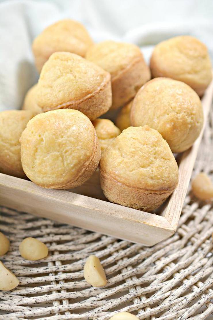 BEST Keto Muffins! Low Carb Mini Flourless Macadamia Nut Muffin Idea ...