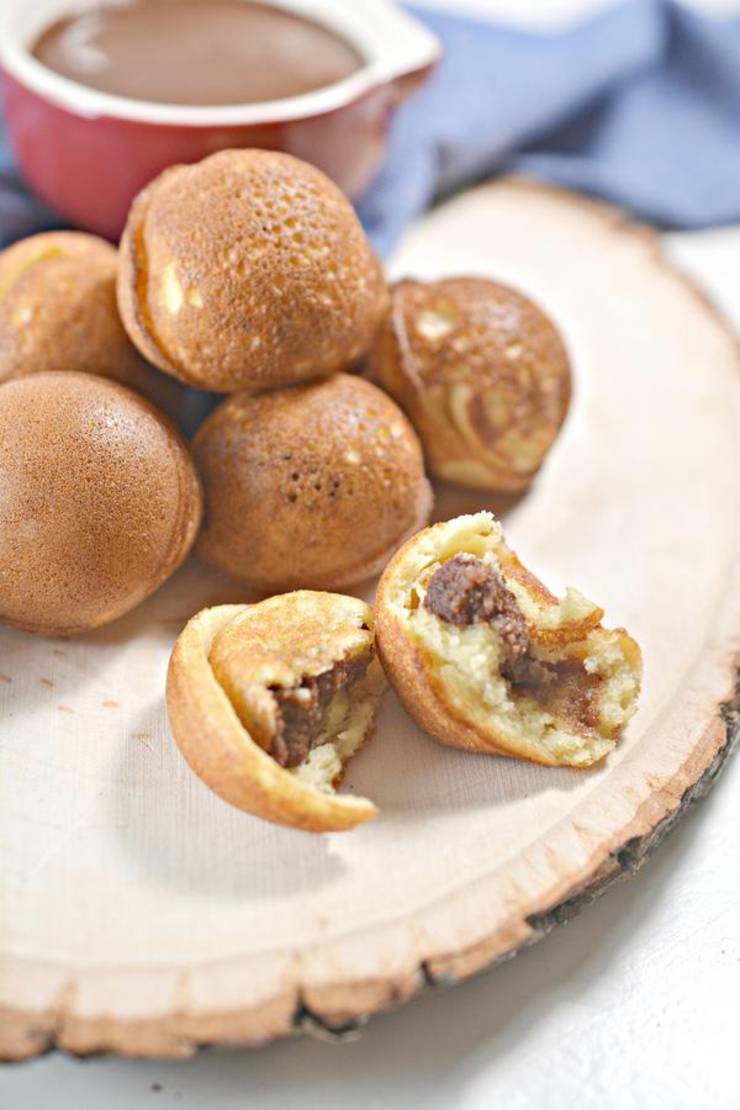 BEST Keto Muffins! Low Carb Mini Nutella Stuffed Pancake Bites Idea – Quick & Easy Ketogenic Diet Recipe – Completely Keto Friendly – Sugar Free – Gluten Free