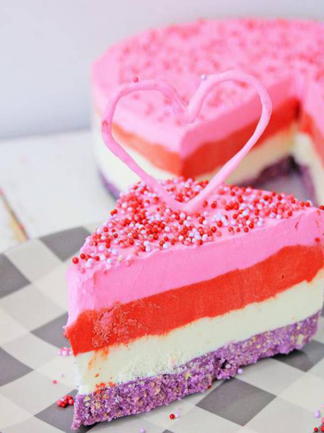 HOW TO MAKE VALENTINES CHEESECAKE story