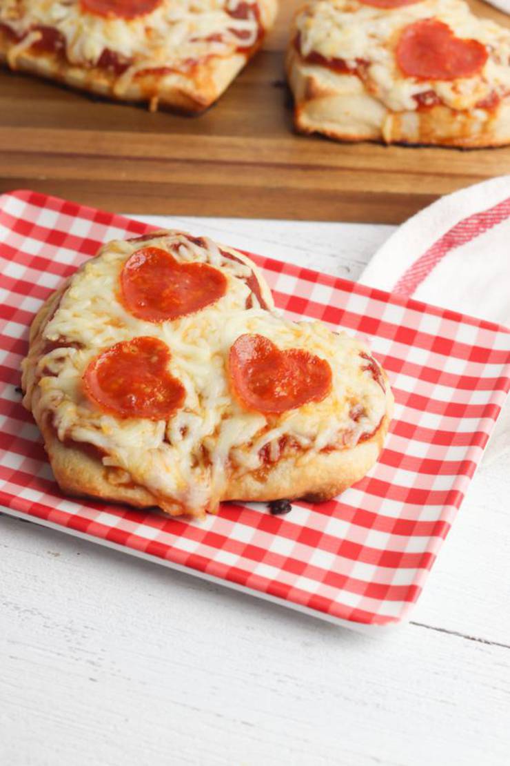 Kids Party Food! BEST Heart Pizza Recipe – 4 Ingredient - Easy – Cheap Ideas