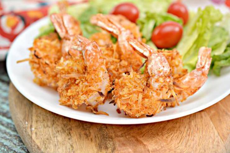 Keto Shrimp! Low Carb Air Fryer Coconut Shrimp – Ketogenic Diet Recipe – Appetizer – Side Dish – Completely Keto Friendly