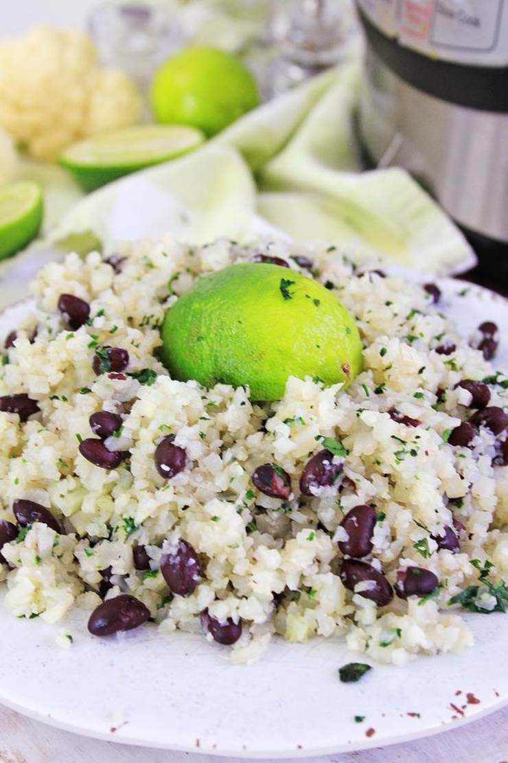 Keto Instant Pot Cauliflower Rice! Low Carb Instant Pot Cauliflower Cilantro Lime Rice & Beans – Ketogenic Diet Recipe – Appetizer – Side Dish – Lunch – Dinner – Completely Keto Friendly & Beginner