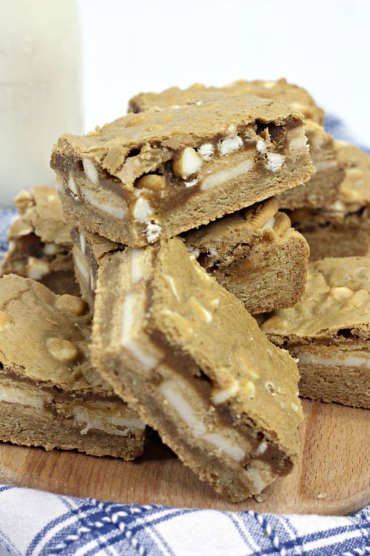 Kids Party Food! BEST Blondie Oreo Cookie Brownies Recipe – Easy – Cheap Ideas – Simple Desserts – Snacks – Kids Parties – Slumber Party Food