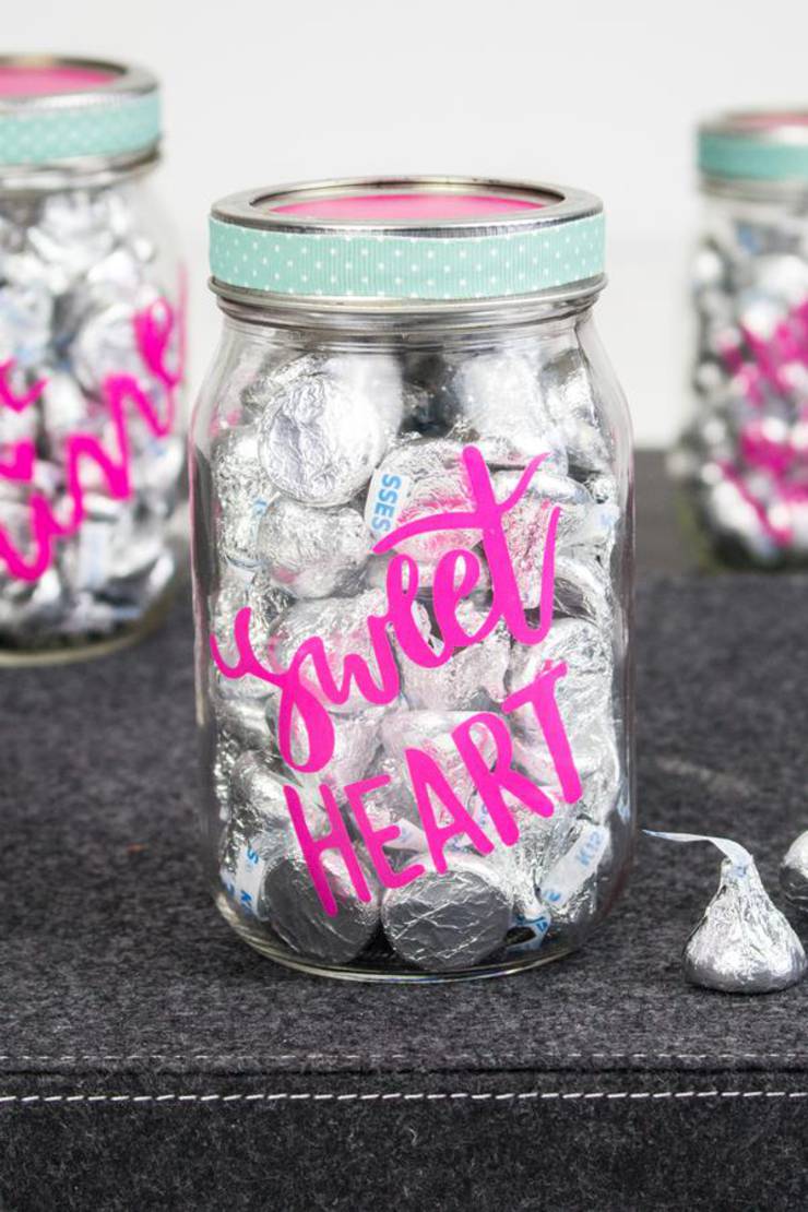 Cricut Crafts Best Valentine Cricut Craft Project You Will Love Easy Candy Mason Jar Diy 