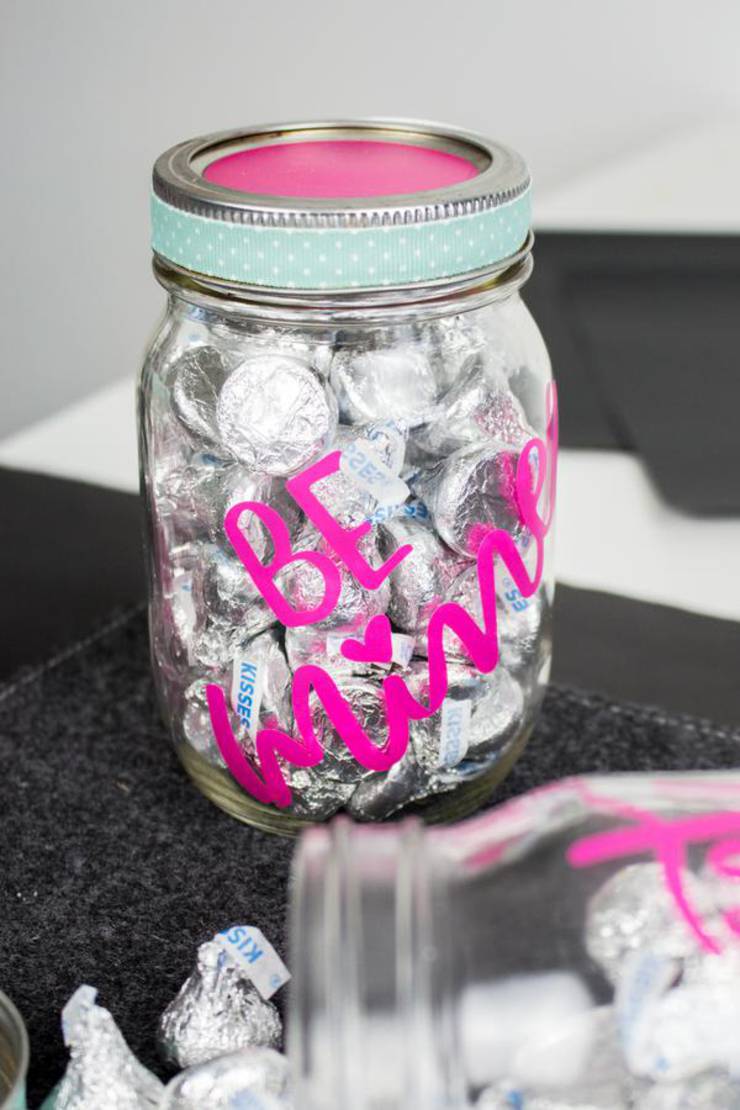 Cricut Crafts Best Valentine Cricut Craft Project You Will Love Easy Candy Mason Jar Diy Cricut