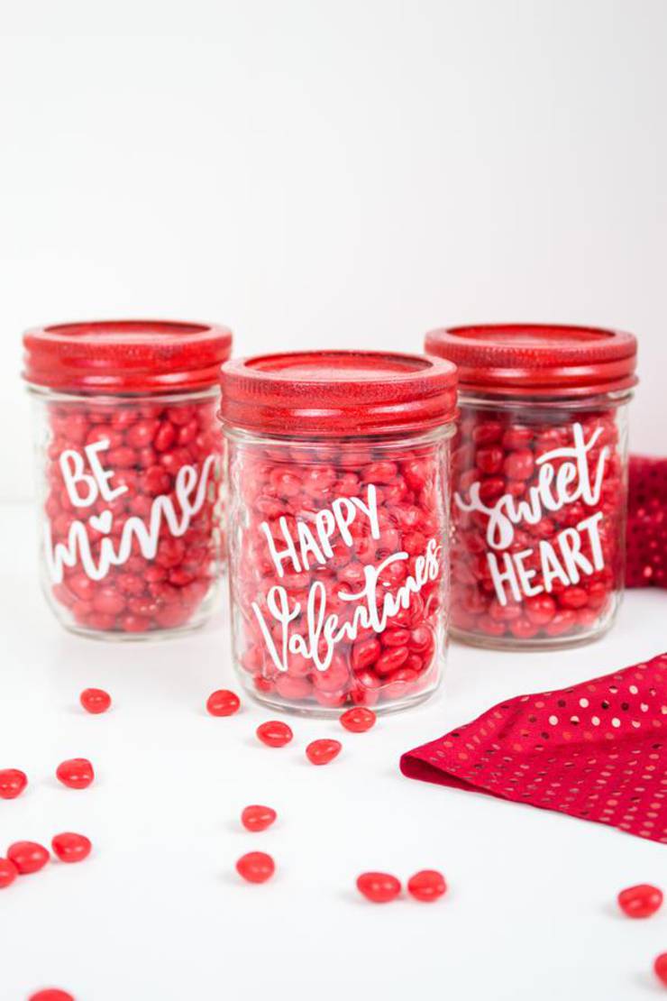 Download Cricut Crafts Best Valentine Cricut Craft Project You Will Love Easy Mason Jar Candy Diy Cricut