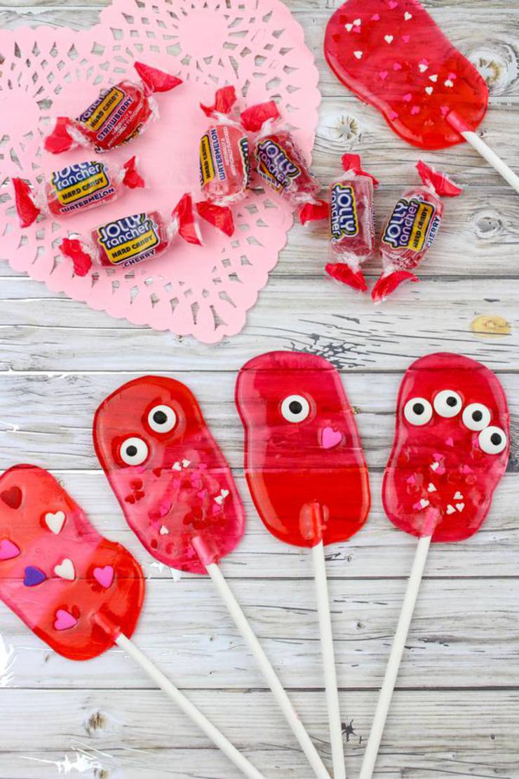 Valentines Treats! BEST Valentines Monster Lollipops Recipe – Easy