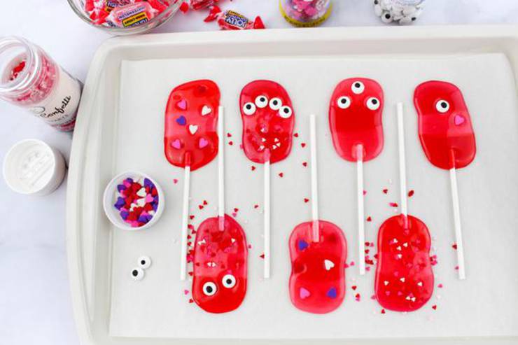Valentine Monster Lollipops