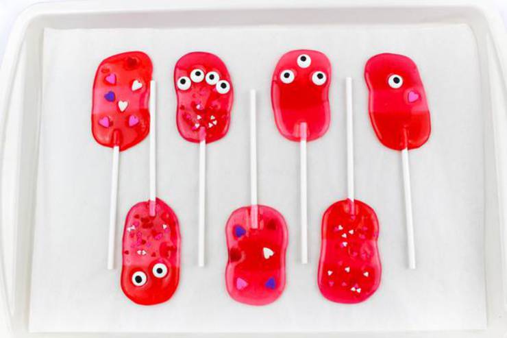 Valentine Monster Lollipops