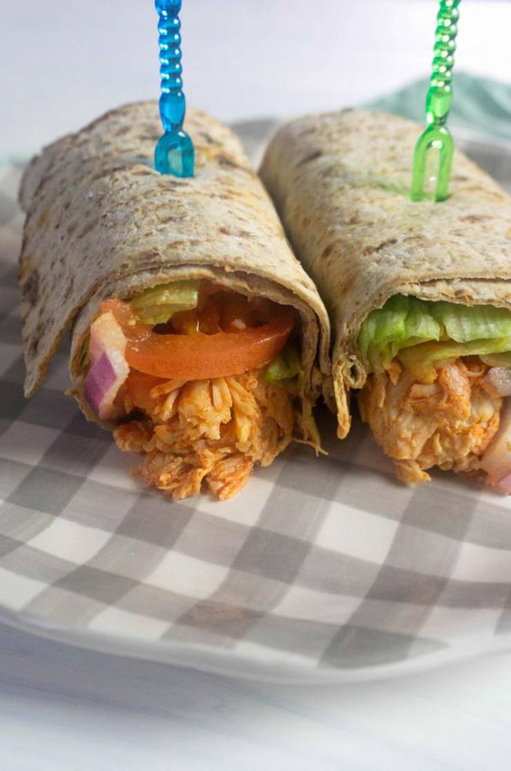 BEST Instant Pot Recipe! Easy Instant Pot Buffalo Chicken Wrap Idea – Tasty – Homemade – Simple Comfort Food – Quick Dinner Family – Kids – Parties