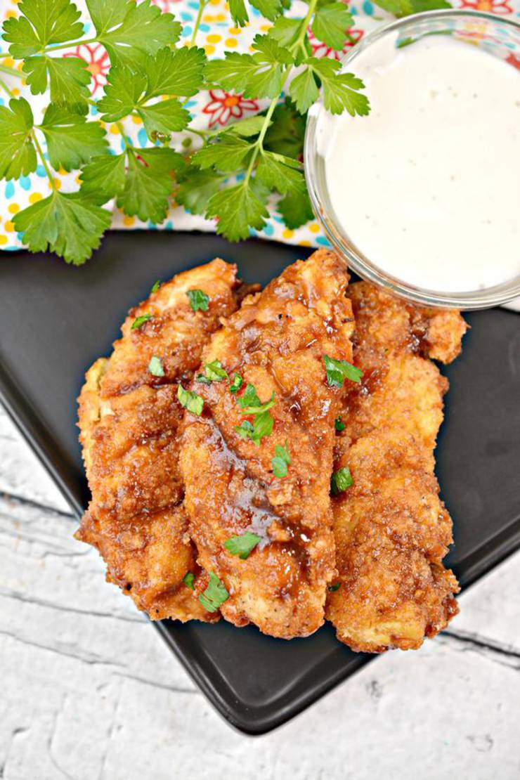 Keto Chicken Tenders – EASY Low Carb Air Fried BBQ Brown Sugar Chicken Strips Recipe – Weight