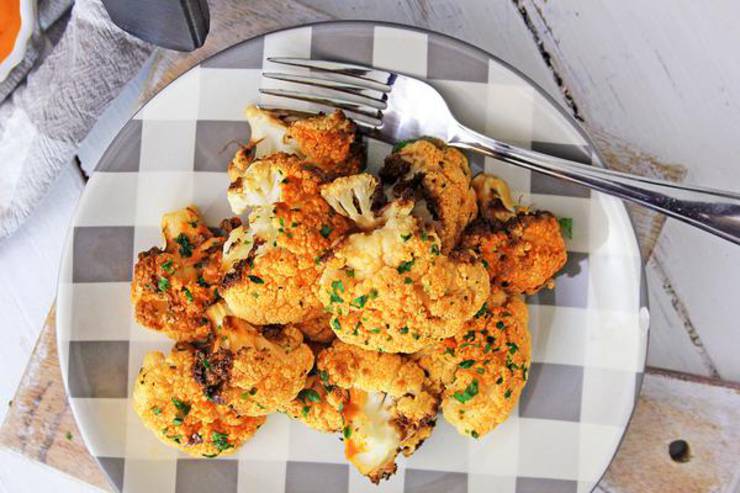 EASY Keto Cauliflower Recipe! Low Carb Buffalo Cauliflower Idea – Quick – Healthy – Air Fryer Ketogenic Diet Recipe – Completely Keto Friendly