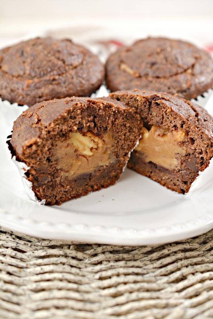 BEST Keto Muffins! Low Carb Chocolate Snickers Candy Chaffle Muffins