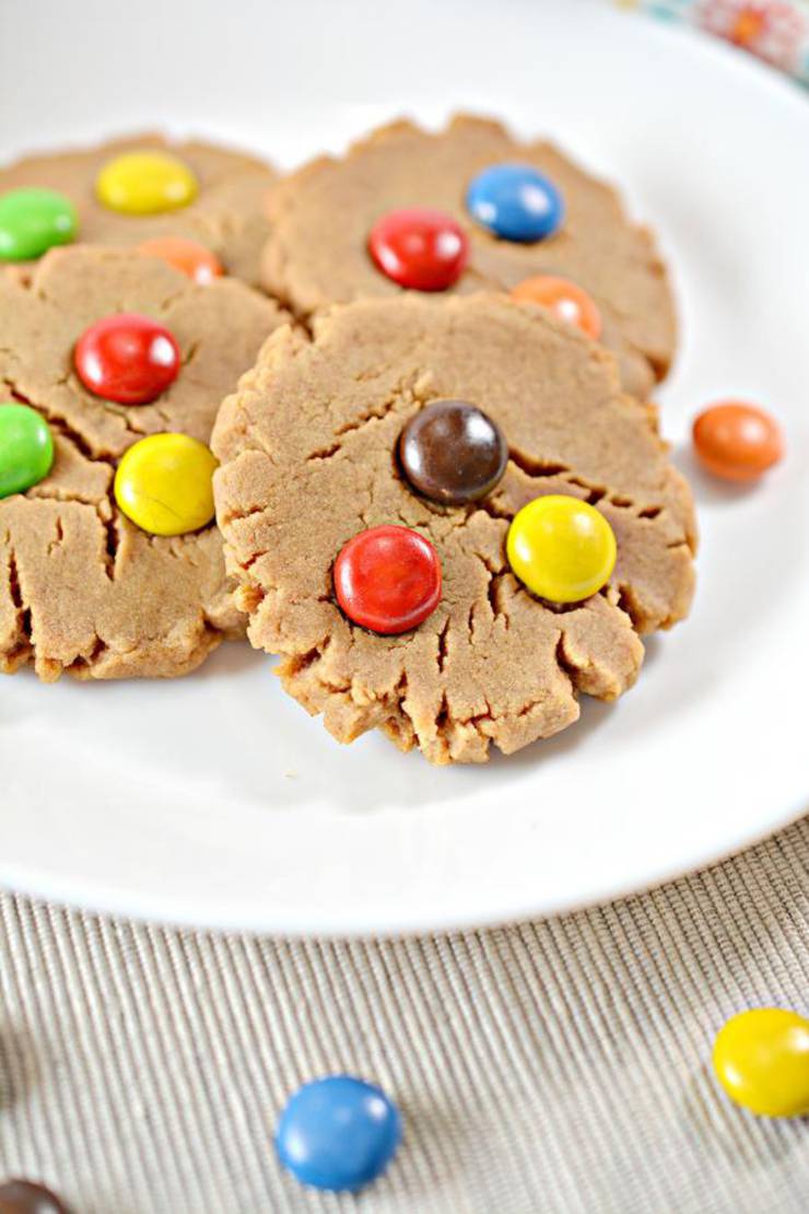 BEST Keto Cookies! Low Carb 5 Ingredient Peanut Butter M & M Candy Cookie Idea – Quick & Easy Ketogenic Diet Recipe – Completely Keto Friendly