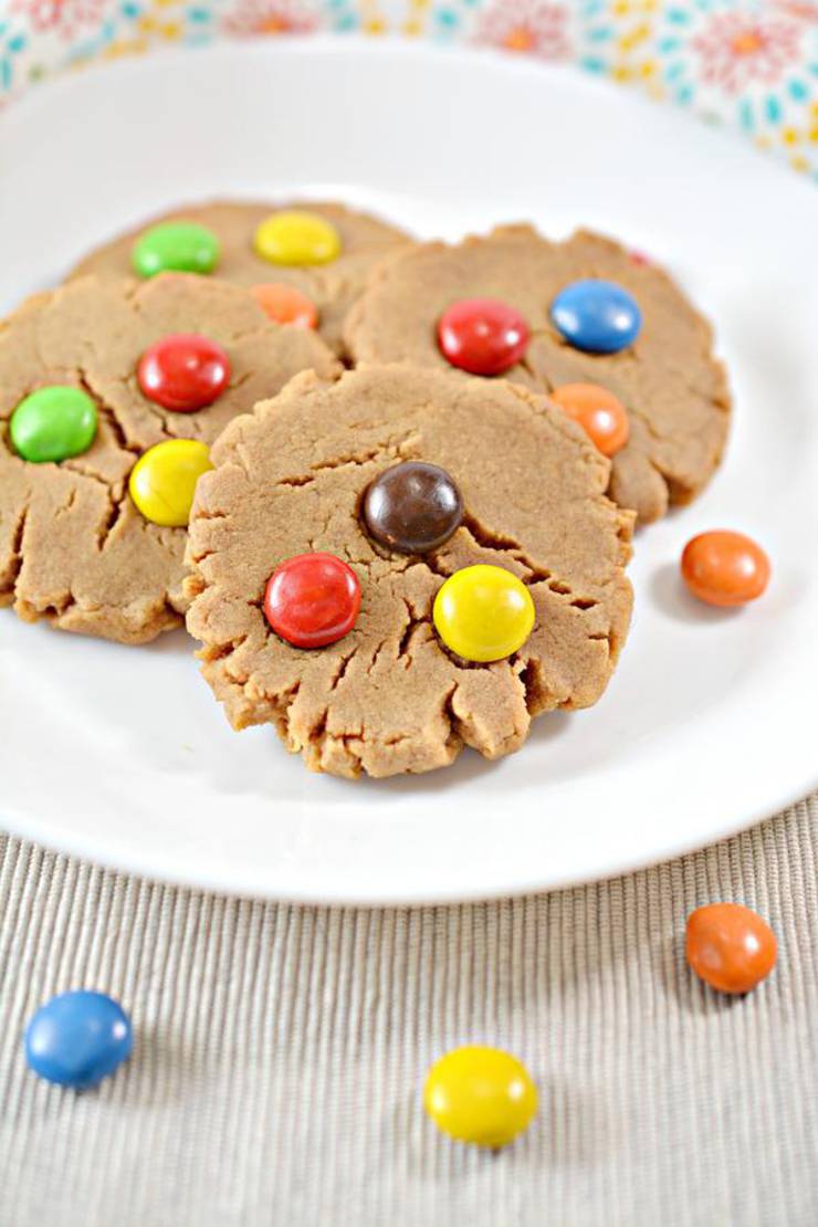 BEST Keto Cookies! Low Carb 5 Ingredient Peanut Butter M & M Candy Cookie Idea – Quick & Easy Ketogenic Diet Recipe – Completely Keto Friendly