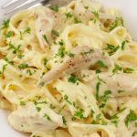 5 Ingredient Fettuccine Alfredo – EASY Pasta Alfredo – BEST Stove Top One Pan Dinners - Chicken Alfredo Recipe – Creamy Homemade Dinner – Lunch – Side Dishes