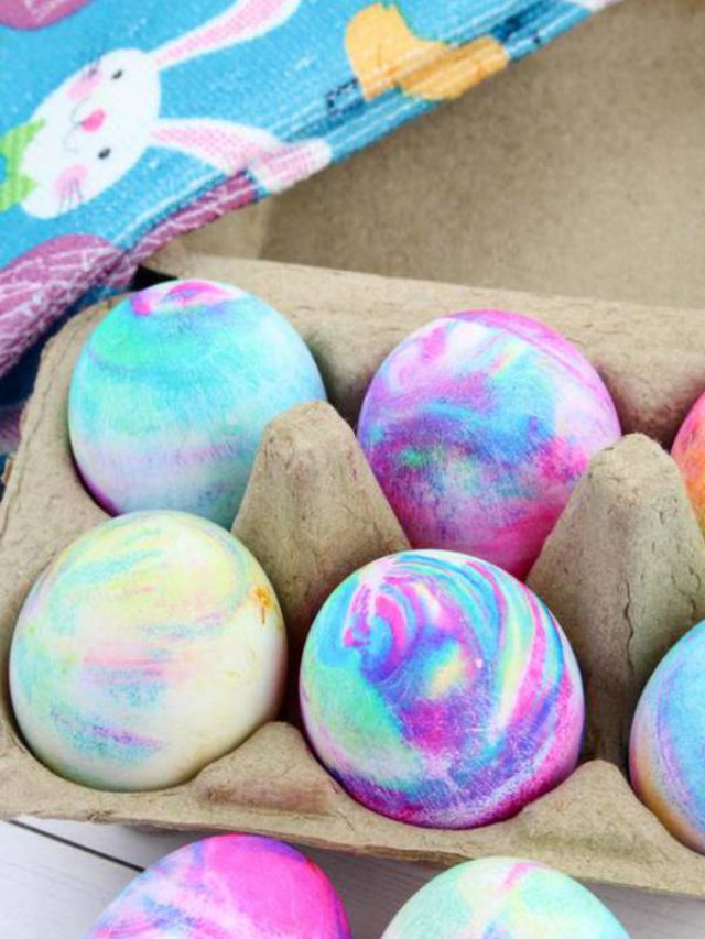 HOW TO TIE DYE EASTER EGGS WITH COOL WHIP story