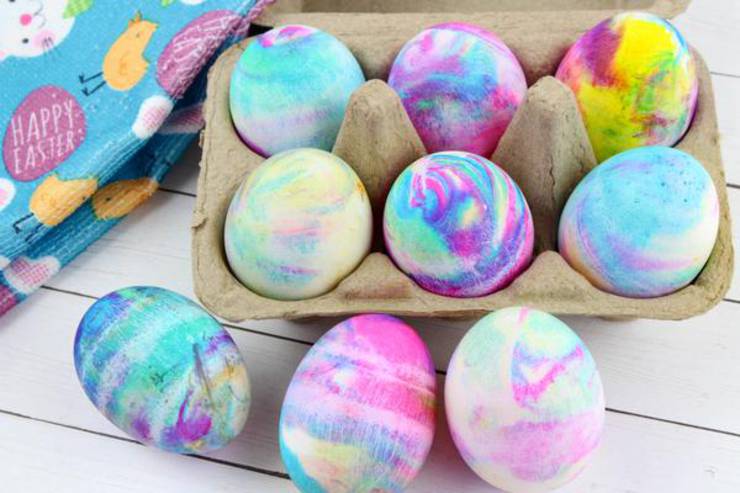 BEST Dyed Easter Eggs! How To Tie Dye Easter Eggs With Cool Whip – EASY DIY Easter Egg Decorating Ideas Kids Will Love