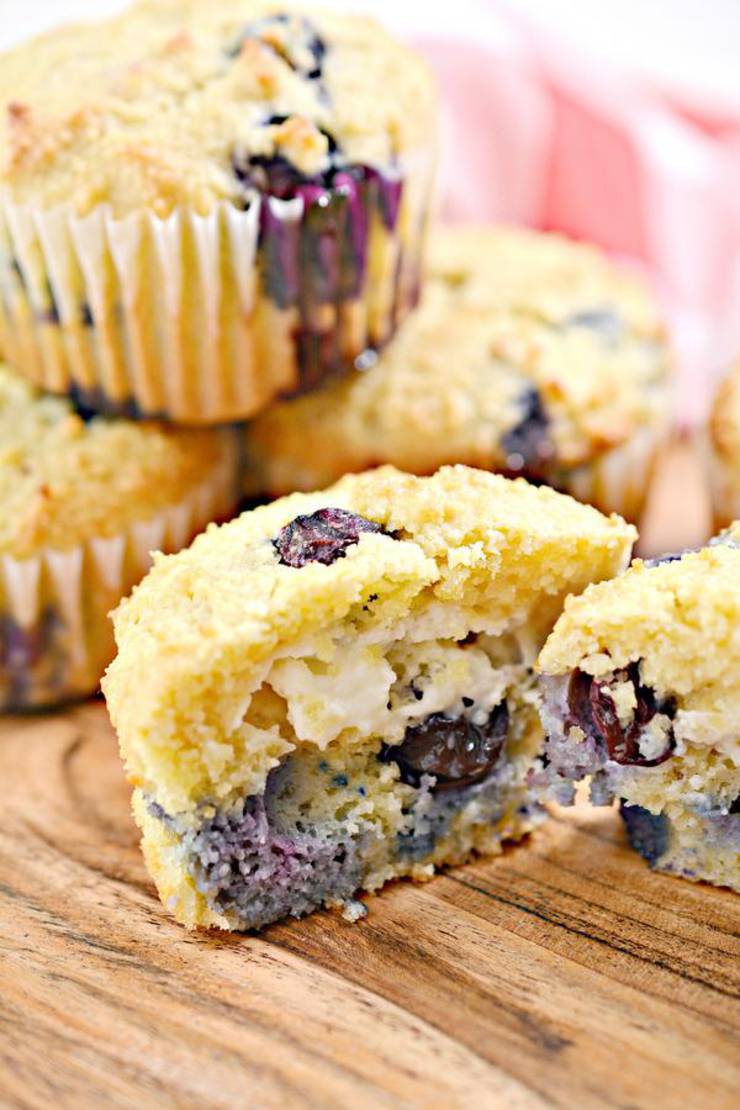 BEST Keto Muffins! Low Carb Cream Cheese Blueberry Muffins Idea
