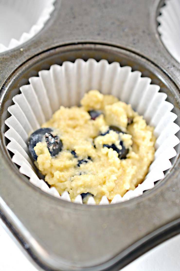 Keto Cream Cheese Blueberry Muffins