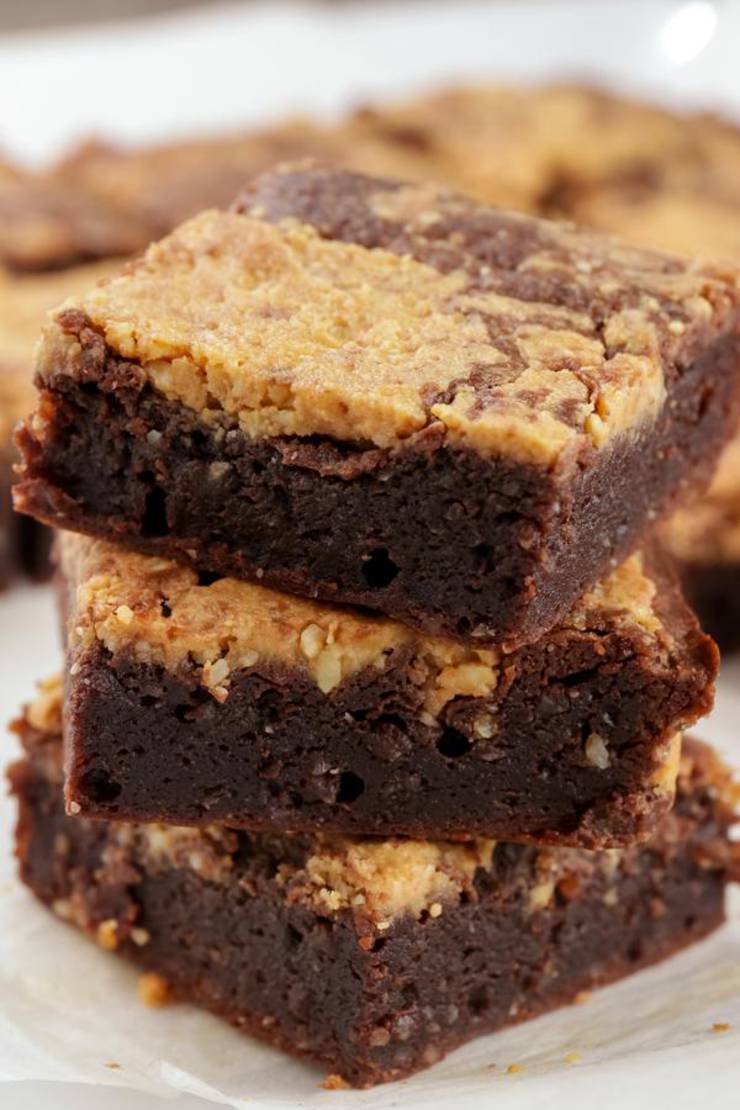 Keto Brownies! BEST Low Carb Fathead Dough Fudgy Chocolate Peanut Butter Brownie Idea – Quick & Easy Ketogenic Diet Recipe – Keto Friendly & Beginner – Desserts – Snacks