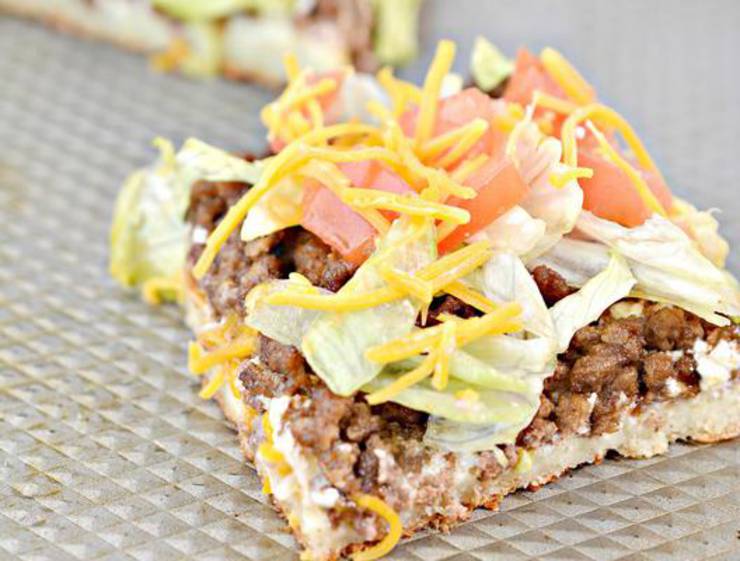 Weight Watchers Taco Pizza – BEST WW Sheet Pan Pizza Recipe – Dinner – Lunch – Treat – Appetizers - Snack with Smart Points