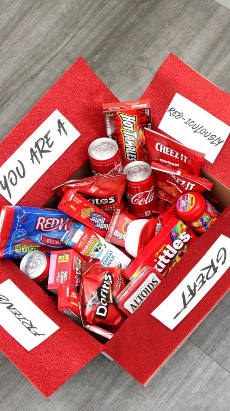 Care Package - EASY DIY Care Package Ideas - Homemade Gift Box Presents - Boyfriend - Girlfriend- Best Friends - Creative - How To Make RED-iculously Gift Box Tutorial