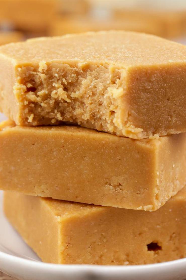 3 Ingredient Keto Peanut Butter Bars – BEST Peanut Butter Bar Recipe – {Easy – NO Bake} NO Sugar Low Carb Recipe - Desserts - Snacks