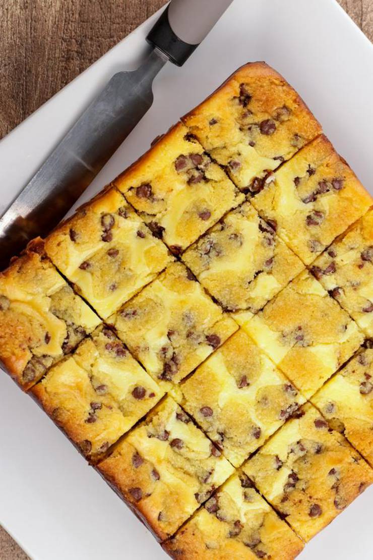 Keto Cheesecake – BEST Low Carb Keto Chocolate Chip Cheesecake Bars – Easy – Snacks – Desserts – Keto Friendly & Beginner