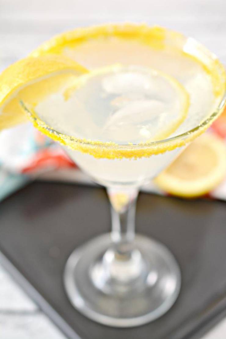 Keto Lemon Drop – BEST Low Carb Lemon Drop Spritzer Recipe – EASY Ketogenic Diet Alcohol Drink Mix You Will Love