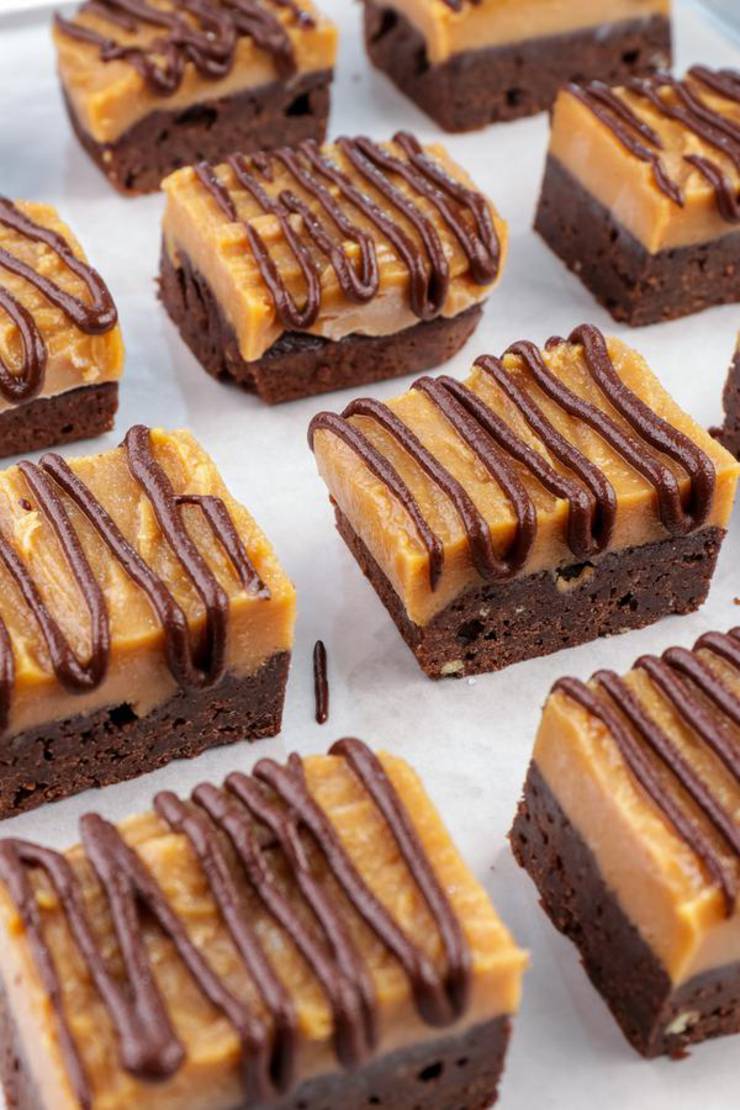 Keto Brownies – BEST Low Carb Keto Chocolate Peanut Butter Brownie Bars Recipe – Easy – Desserts – Snacks – Sweets – Keto Friendly & Beginner