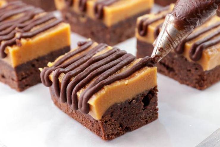 Keto Brownies – BEST Low Carb Keto Chocolate Peanut Butter Brownie Bars Recipe – Easy – Desserts – Snacks – Sweets – Keto Friendly & Beginner