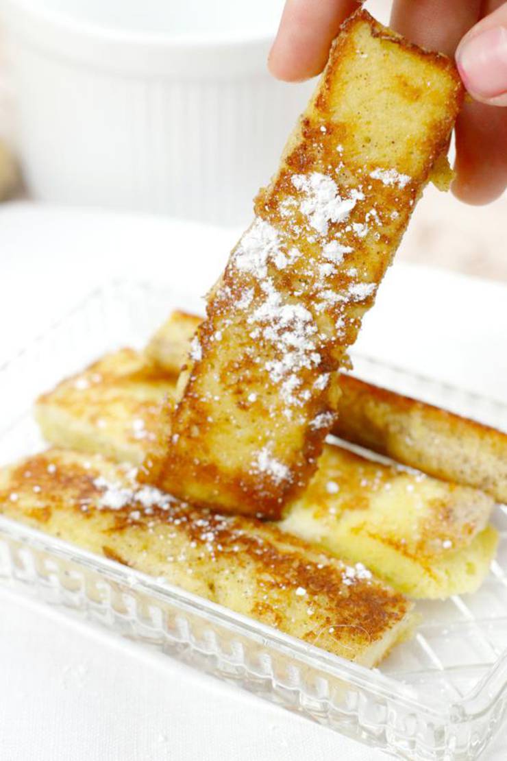 BEST Weight Watchers French Toast Sticks – Weight Watchers French Toast Recipe – 90 Second Microwave Bread For Easy Weight Watchers Diet French Toast
