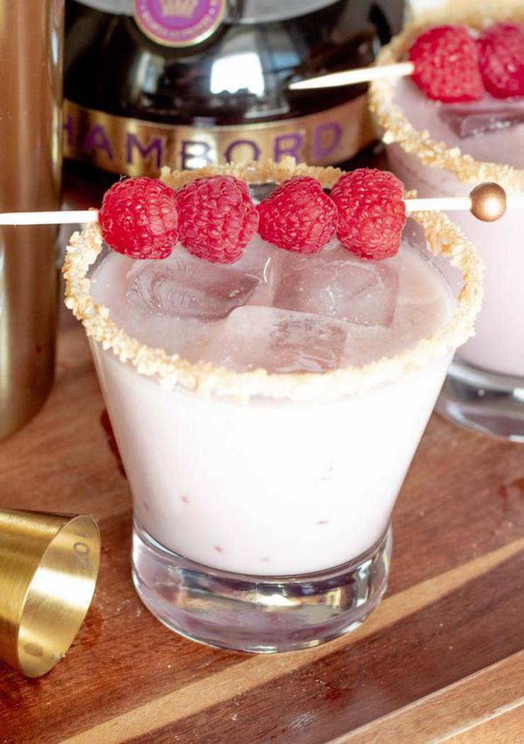 Alcoholic Drinks – BEST Raspberry White Chocolate Cookie Recipe – Easy and Simple On The Rocks Cocktail Alcohol Drinks