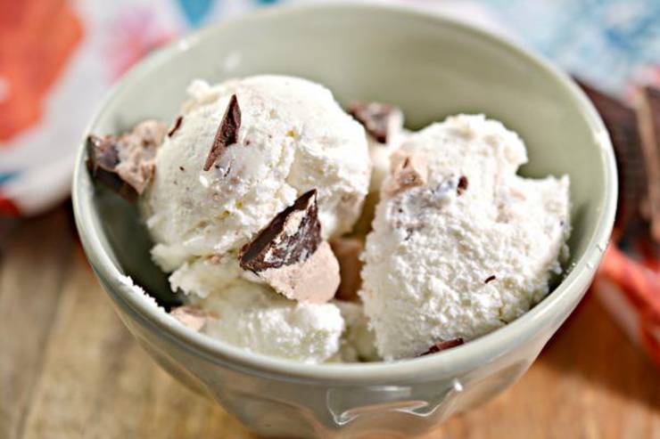 Keto Ice Cream! BEST Low Carb Keto 3 Musketeers Candy Ice Cream Idea – Quick & Easy Ketogenic Diet Recipe – No Churn Ice Cream - Snacks - Desserts