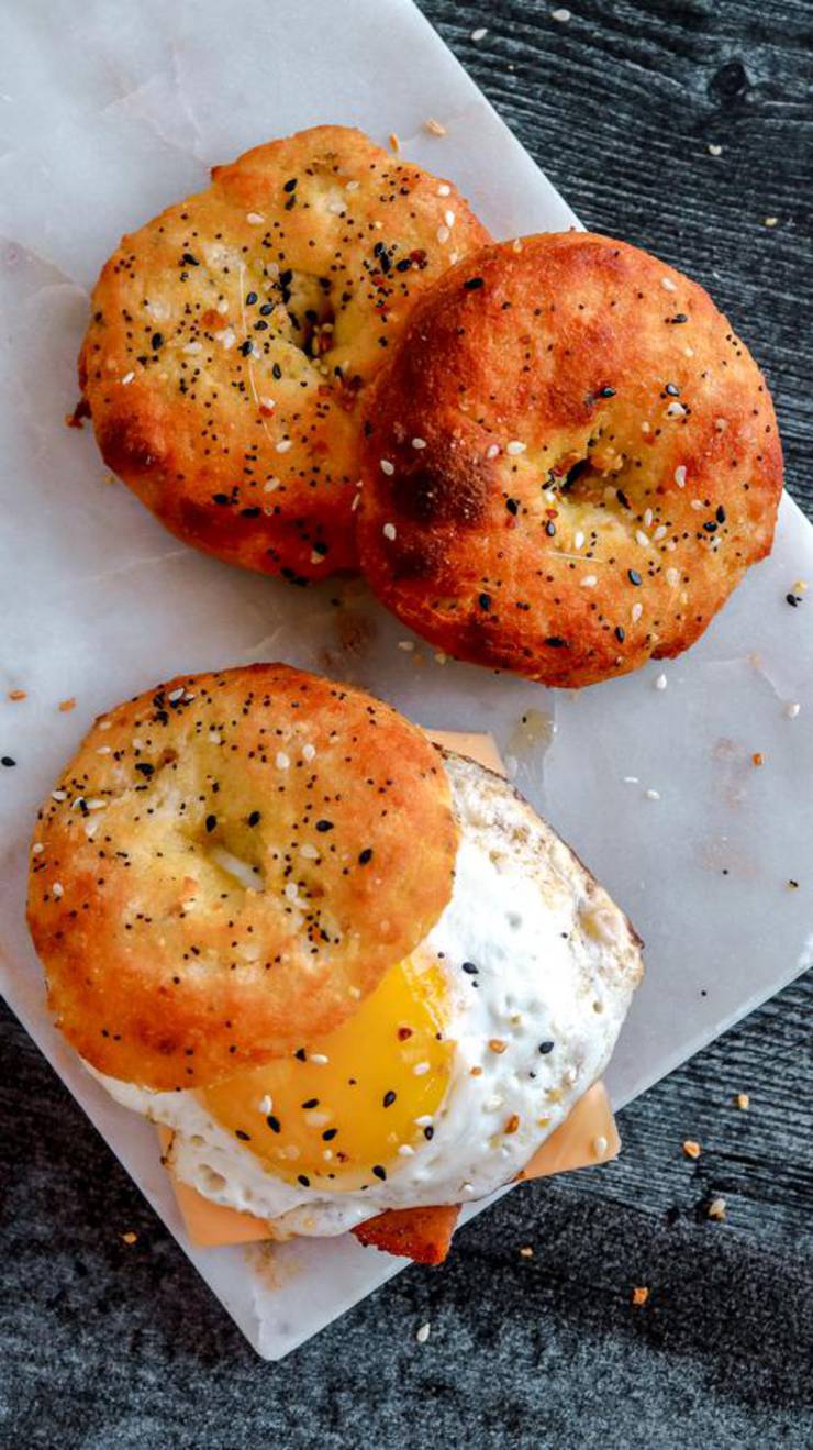 Keto Breakfast Sandwich! BEST Low Carb Keto Bagel Breakfast Sandwich Idea – Quick & Easy Ketogenic Diet Recipe – Beginner Keto Friendly – Breakfast - Lunch - Dinner