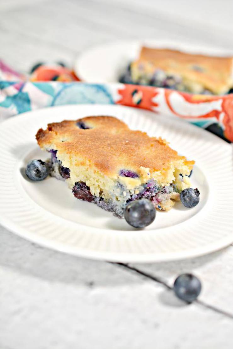 Keto Breakfast Cake – BEST Low Carb Keto Blueberry Breakfast Cake Recipe – Easy – Breakfast - Desserts – Snacks – Sweets – Keto Friendly & Beginner