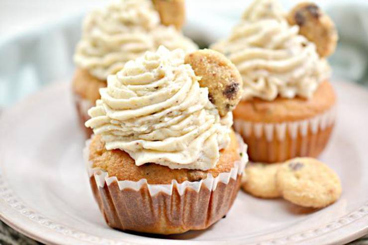Keto Cupcakes – Super Yummy Low Carb Chocolate Chip Cookie Cupcakes Recipe – Chocolate Treats For Ketogenic Diet With Frosting - Desserts – Snacks