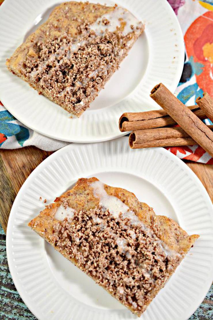 Keto Cinnamon Streusel Pizza – BEST Low Carb Recipe – Breakfast – Treat – Desserts – Snack For Ketogenic Diet – Gluten Free – Sugar Free