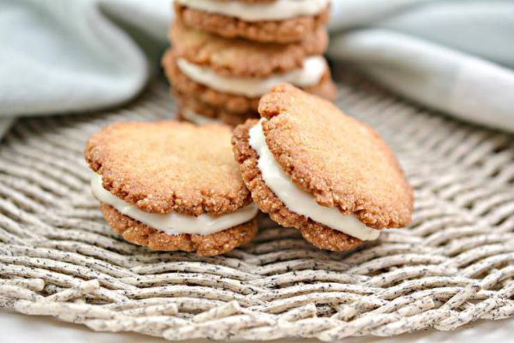 Keto Cookies – BEST Low Carb Keto Copycat Golden Oreo Cookie – Easy – Snacks – Desserts – Keto Friendly & Beginner 