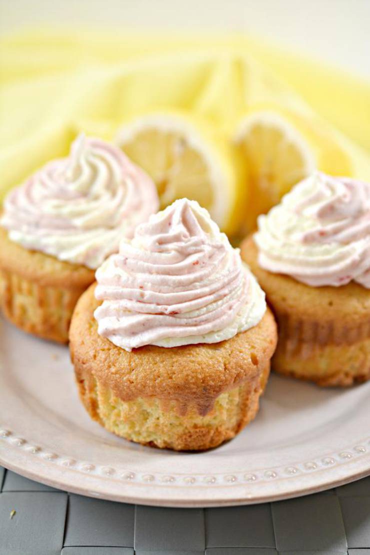 Keto Cupcakes – Super Yummy Low Carb Raspberry Lemonade Cupcakes Recipe – Raspberry Treats For Ketogenic Diet With Frosting - Desserts – Snacks