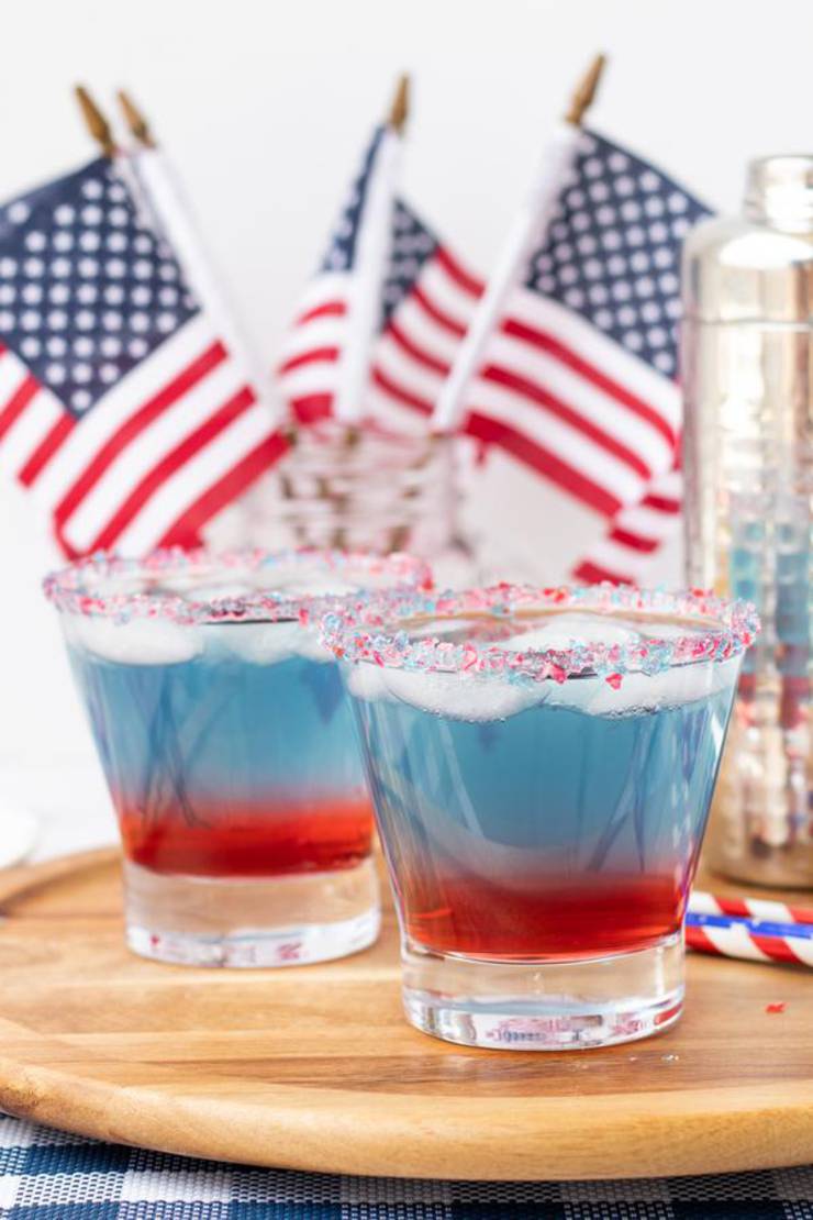 Alcoholic Drinks – BEST Vodka Red White And Blue Layered Cocktail Recipe – Easy and Simple Alcohol Drinks