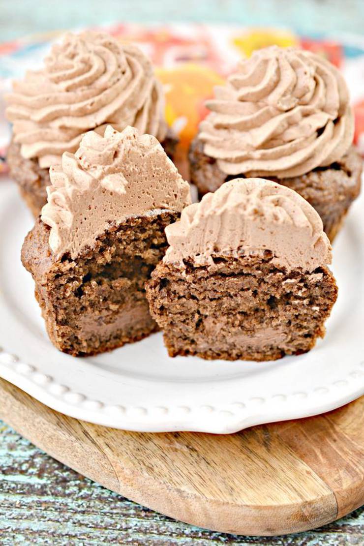 Keto Cupcakes – Super Yummy Low Carb 3 Musketeers Cupcakes Recipe – Chocolate Treats For Ketogenic Diet With Frosting – Desserts – Snacks
