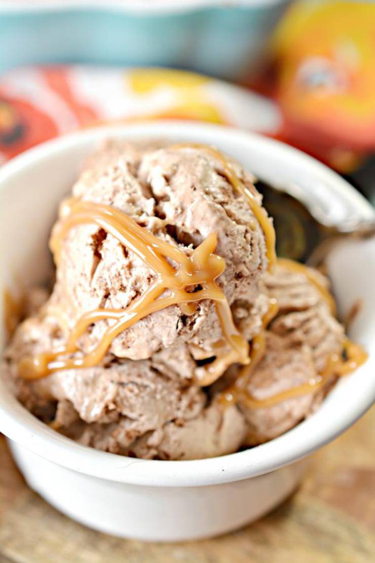 Keto Ice Cream! BEST Low Carb Keto Chocolate Caramel Ice Cream Idea – Quick & Easy Ketogenic Diet Recipe – No Churn Ice Cream - Snacks - Desserts