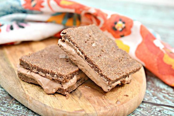 Keto Ice Cream Sandwich – BEST Chocolate Ice Cream Sandwich Recipe – {Easy} NO Sugar Low Carb Recipe – Desserts – Snacks